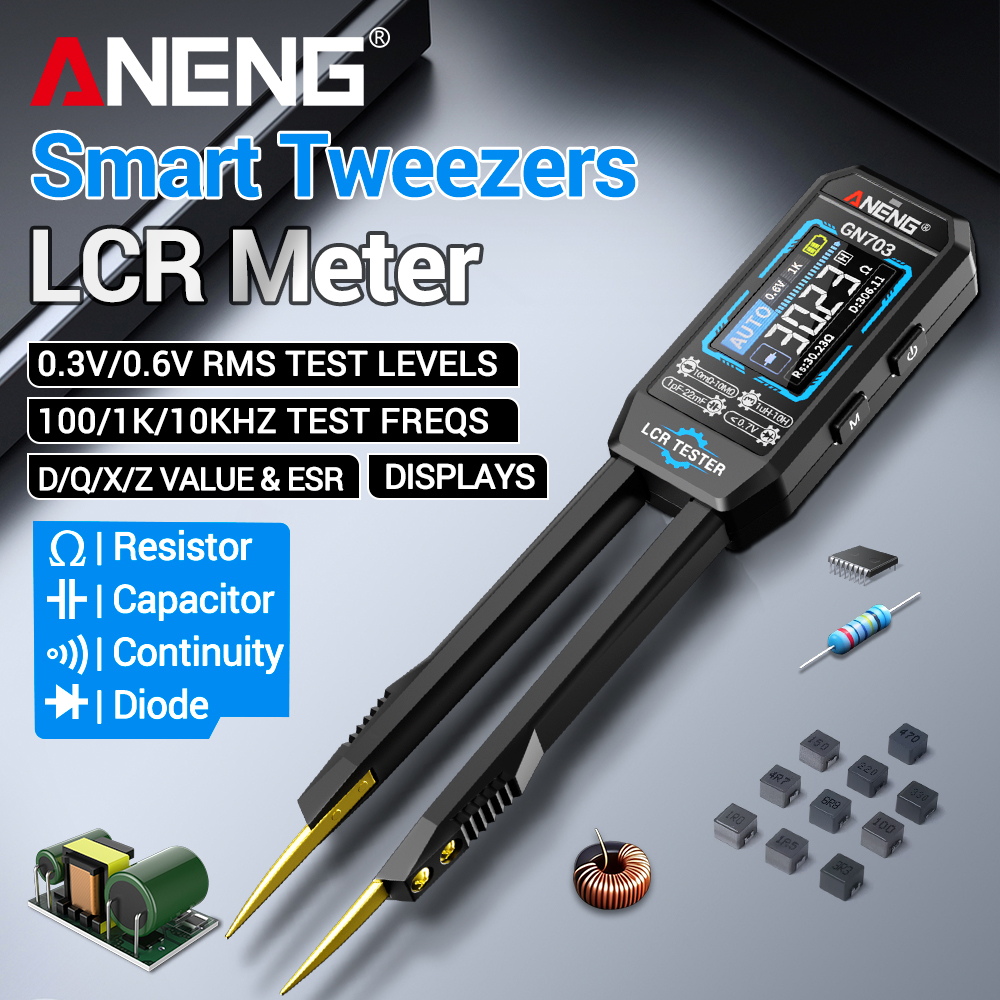 Smd Tweezer Set - ANENG GN703 Smart Tweezers LCR Meter