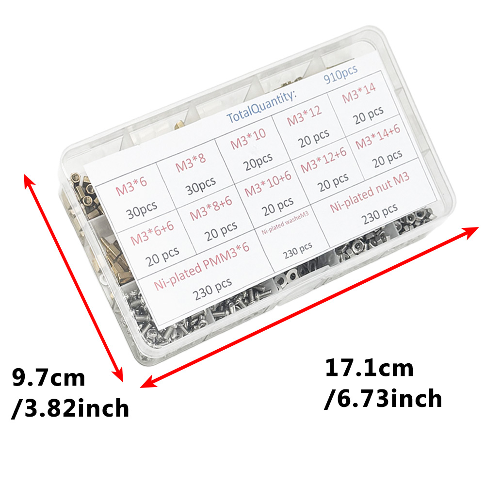 910PCS M3 Brass Standoff Space - Pcb Holder Clamp 评论和价格