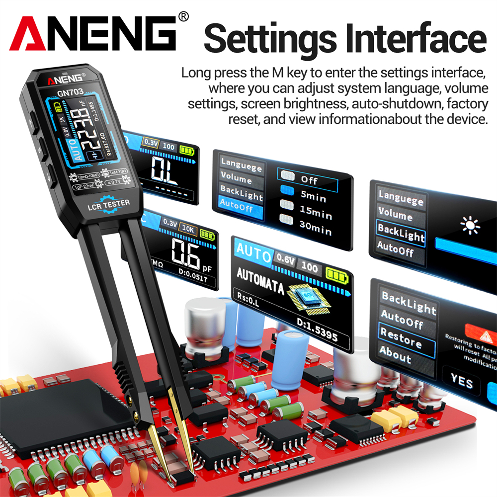 ANENG GN703 Smart Tweezers LCR - Smd Tweezer Set 评论和价格
