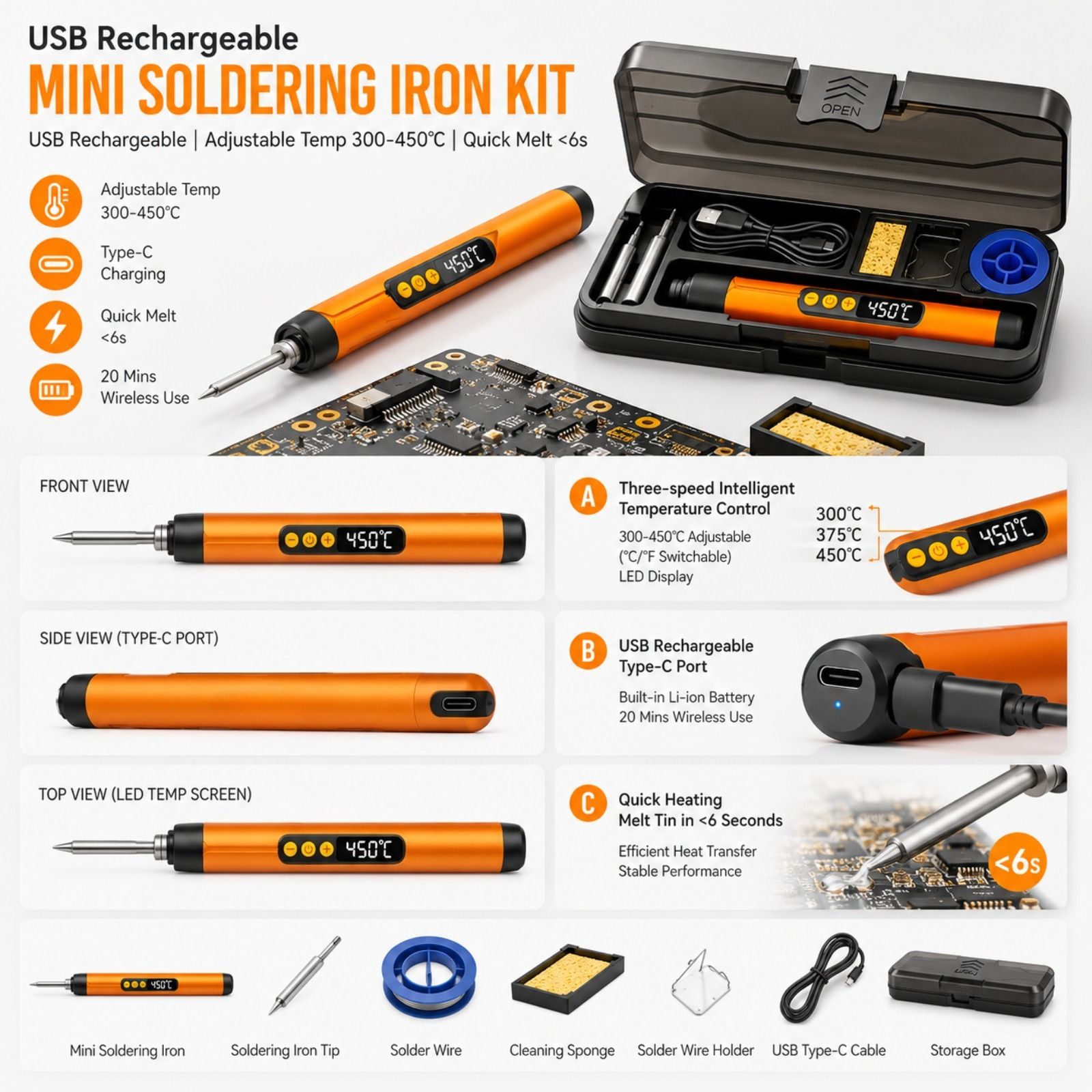 Precision Rechargeable Mini So - Electronic Repair Tutorial 评论和价格