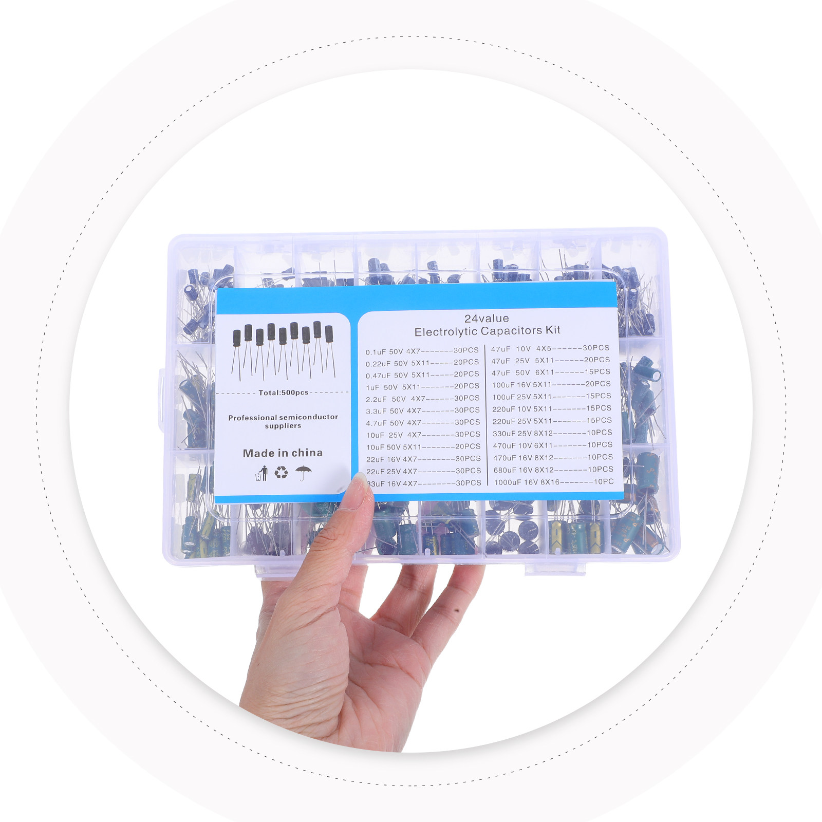 500Pcs Electrolytic Capacitor  - Electronic Repair 评论和价格