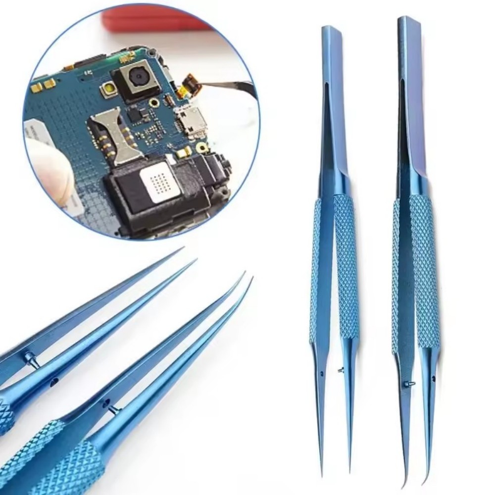 1pc Titanium Alloy Anti-Magnet - Smd Tweezer Set 评论和价格
