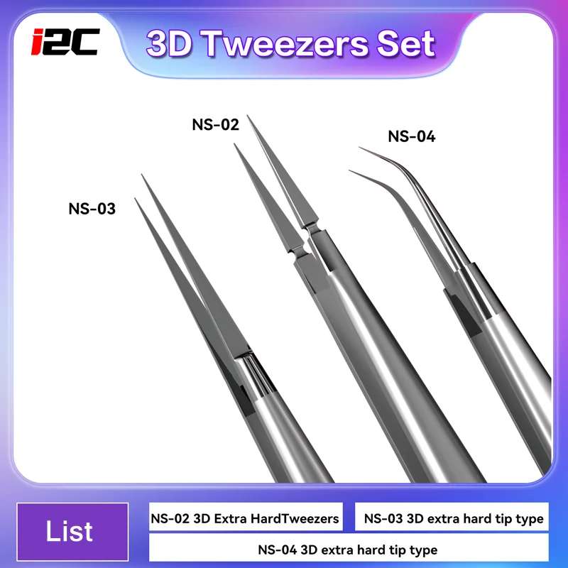 I2C 3D Electronics Extra Hard  - Smd Tweezer Set 评论和价格