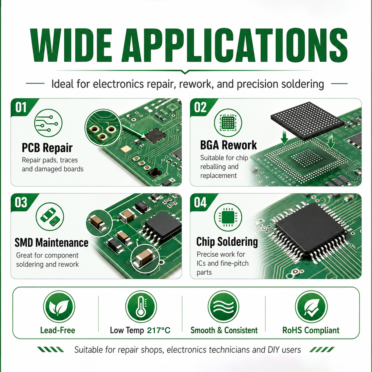 SAC305 Solder Paste Welding Ti - Electronics Repair Youtube 评论和价格